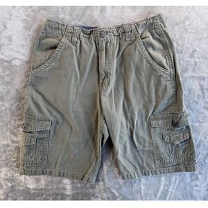 Freestyle Revolution Mens 32W Cargo Shorts Olive Green Cotton Canvas Utility FSR